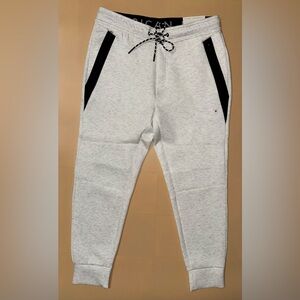 American Eagle Outfitters Light Gray Joggers with Black Details